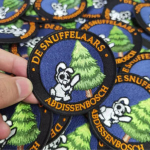 Professional embroidery digitizing patch design example by Ideal Patches